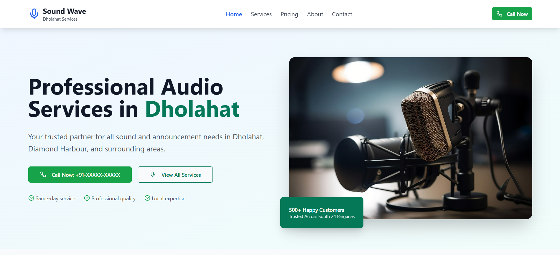 Sound King Website